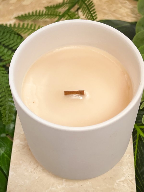 White Tea Ceramic Jar Candle