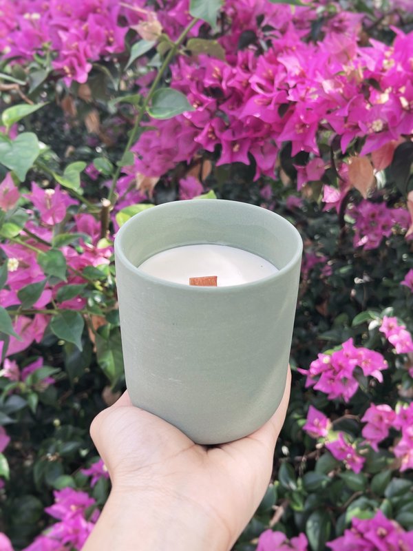 White Tea & Lavender Ceramic Jar Candle